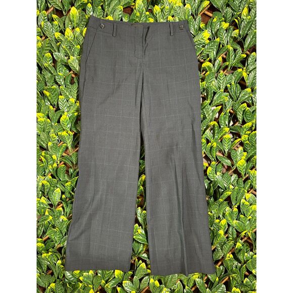 y2k The Limited Cassidy Fit Gray Plaid Low Rise Trousers Size 0 - Picture 1 of 4